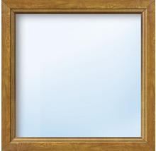 Plastové okno fixní zasklení ARON Basic bílé/zlatý dub 1100 x 1000 mm (neotevíratelné)-thumb-0