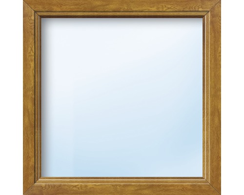 Plastové okno fixní zasklení ARON Basic bílé/zlatý dub 1050 x 1000 mm (neotevíratelné)-0