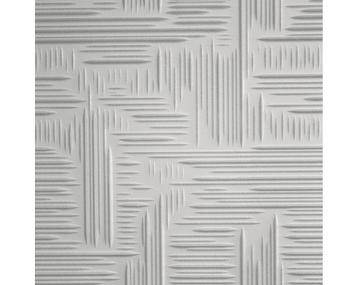 Stropní deska zpěněná Norma 50x50 cm kolorovaná grey Detail strukturované tapety s geometrickým vzorem