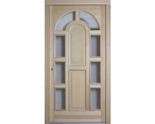 Vchodové dveře BB 121 dřevěné 110x210,5 cm L základní nátěr