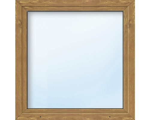 Plastové okno jednokřídlé ARON Basic bílé/zlatý dub 750 x 750 mm DIN levé