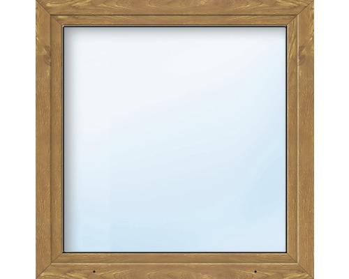 Plastové okno jednokřídlé ARON Basic bílé/zlatý dub 550 x 600 mm DIN pravé