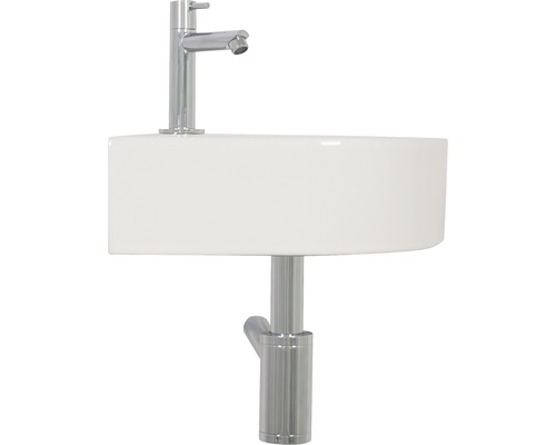 Umyvadlo s baterií a sifonem