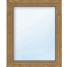 Plastové okno jednokřídlé ARON Basic bílé/zlatý dub 1050 x 1300 mm DIN pravé-thumb-0