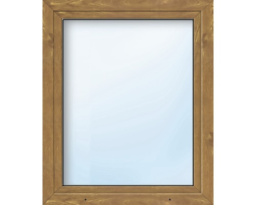Plastové okno jednokřídlé ARON Basic bílé/zlatý dub 500 x 1250 mm DIN pravé