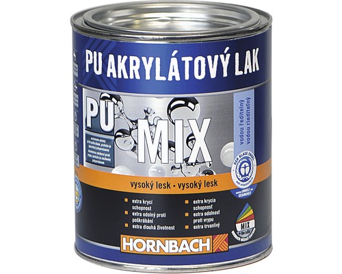 HORNBACH MIX PU Akrylátový lak lesk 750ml báze A k namíchání-0