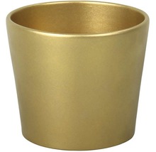Zlatavý keramický květináč