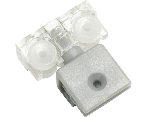 Jezdce pro kolejnici panelových závěsů Komfort 4 ks Klip pro upevnění LED světel