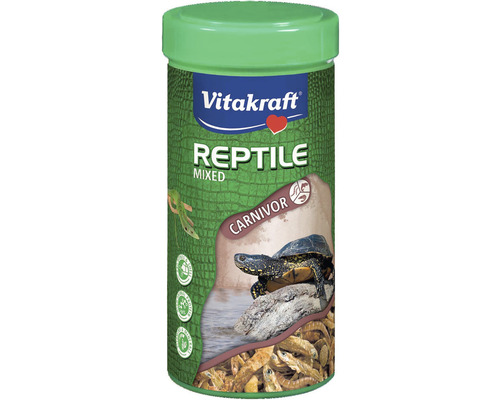 Krmivo pro vodní želvy Vitakraft Reptile Mixed 250 ml Krmivo Vitakraft Reptile Mixed Carnivore v dóze
