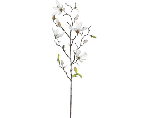 Umělá květina magnolie bílá 75 cm