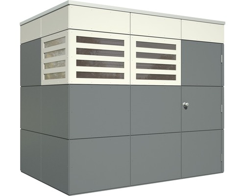 Zahradní skříň s dveřmi a větracími mřížkami