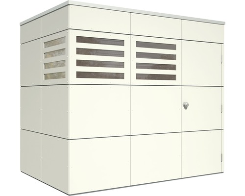 Zahradní skříň s dveřmi a větracími mřížkami