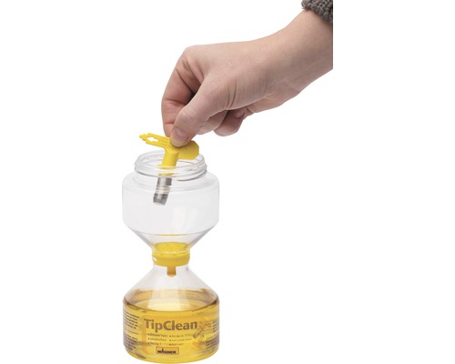 Čisticí nádoba na stříkací trysky TipClean v provozu