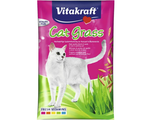 Kočičí tráva Vitakraft Cat-Gras doplňovací sáček, 50 g Vitakraft kočičí tráva balení semen pro výsev do květináčové zeminy