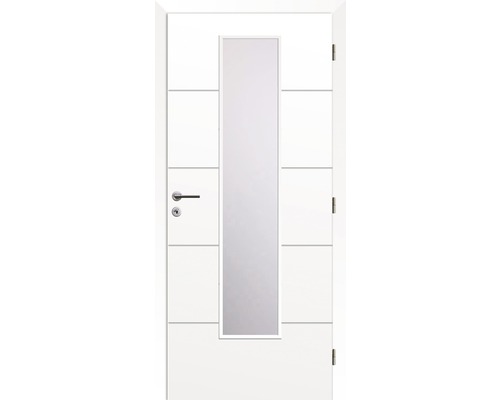 Interiérové dveře Solodoor Snow 8 prosklené 90 P bílá (VÝROBA NA OBJEDNÁVKU)