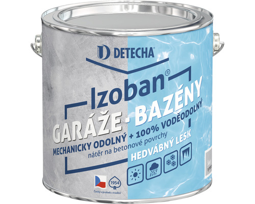 Barva na beton Detecha Izoban 2 kg šedý Kbelík barvy na garáže a bazény od Detecha Izoban