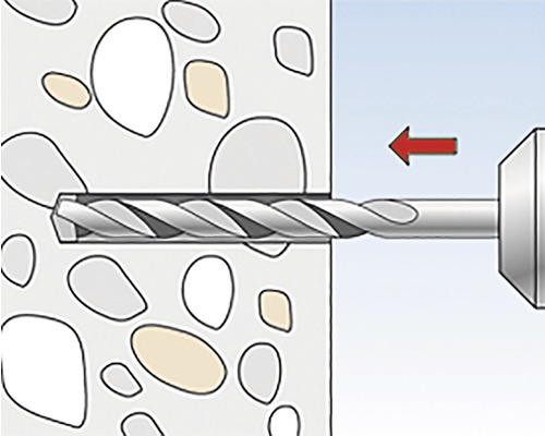 Vrták vrtá otvor do betonu