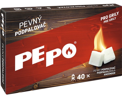 Podpalovač pevný PE-PO bílé kostičky 40 ks