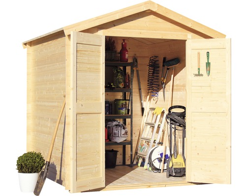 Dřevěný zahradní domek BPP 03 přírodní 200 x 250 cm Dřevěný zahradní domek BPP 03 přírodní 200 x 250 cm