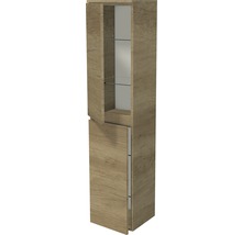 Vysoká koupelnová skříňka Intedoor Landau dub 35 cm levá-thumb-0