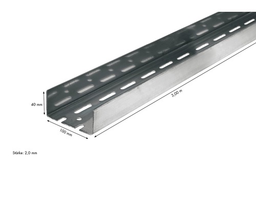 Profilová lišta, tři metry dlouhá