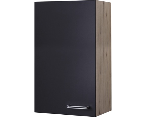 Kuchyňská skříňka horní s dvířky Flex Well Santo 50x89 cm antracit Závěsná skříňka s dvířky a úchytkou