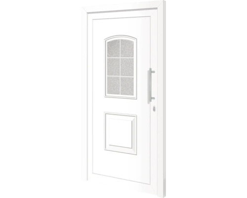 Plastové vchodové dveře Texas 100x210 cm P bílé