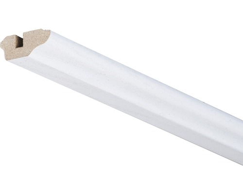 Lišta stropní ukončovací 17x36x2600 mm jasan krystal Bíle lakovaná dřevěná podlahová lišta