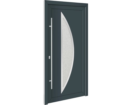 Vchodové dveře plastové Iowa bílé/antracit 100x200 cm levé-0