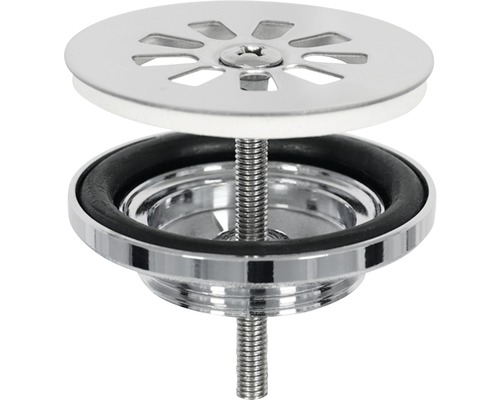 Kovová zátka do dřezu se sítkem