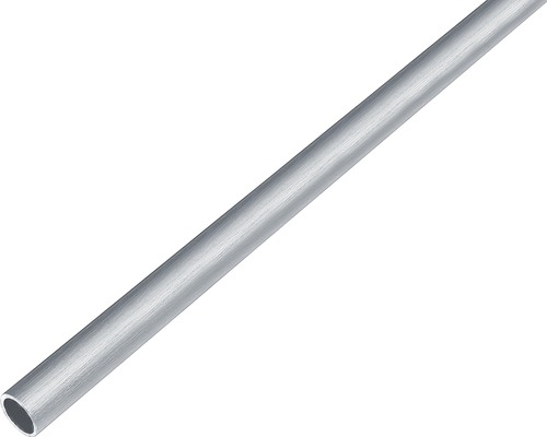Kulatá trubka hliník nerezový design světlá Ø 15 mm, 1 m Kovová trubka