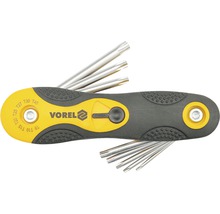 Sada Torx klíčů Vorel se sklopnou rukojetí
