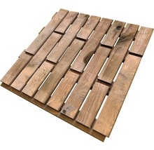 Dřevěná dlaždice 60 x 60 cm parketová impregnovaná-thumb-1