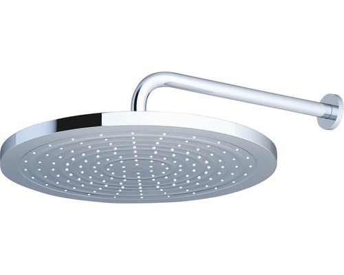 Kulatá sprchová hlavice s nástěnným ramenem