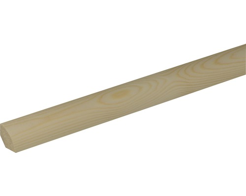 Lišta Konsta čtvrtkruhová 18 x 18 x 2400 mm, borovice Čtvrtkruhový dřevěný profil ze smrku