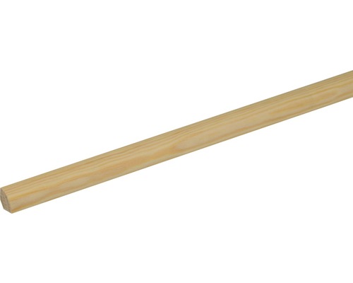 Lišta Konsta čtvrtkruhová 12 x 12 x 900 mm, borovice Kulatá dřevěná lišta