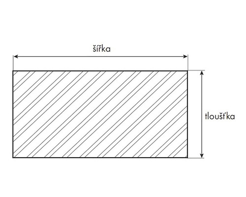 Prkno standard hoblované 19 x 130 x 4000 mm smrk