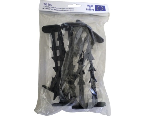 Plastové zemní kolíky v balení po 10 kusech