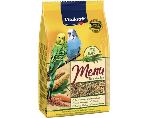 Krmivo pro andulky Vitakraft Premium 1 kg Vitakraft Menu hlavní krmivo pro andulky