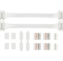 Sada konektorů LED pásků s kabely, sponami a konektory