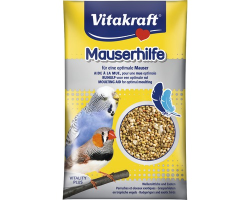 Vitakraft Puckis doplňkové krmivo pro výměnu peří, 20 g Vitakraft Mauserhilfe pro andulky a exotické ptactvo