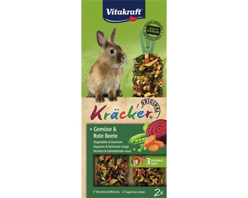 Krmivo pro zakrslé králíky Vitakraft® zeleninové krekry 2 ks 112 g