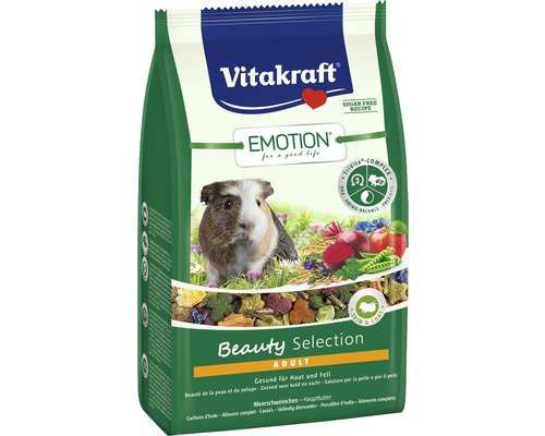 Krmivo pro morčata Vitakraft Emotion Beauty Selection Adult 600 g