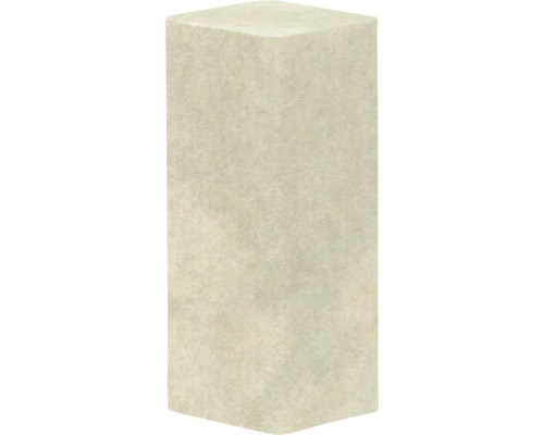 Zakončení rohů PVC fóliované nimbus beige SF422 16,5 x 16,5 x 40 mm 2 kusy Obdélníkový brusný blok