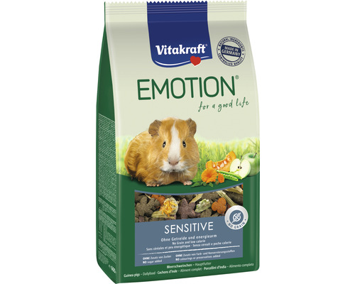 Krmivo pro morčata Vitakraft Emotion® Sensitive Selection 600 g Vitakraft Emotion Sensitive Kompletní krmivo pro morčata
