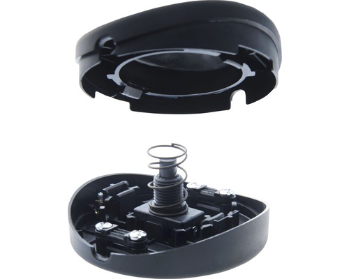 Dvoudílné tlačítko zvonku s pružinou