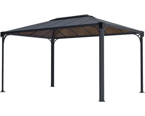 Pavilon se střechou do zahrady