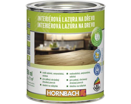 Lazura na dřevo interiérová Hornbach 0,75 l palisandr