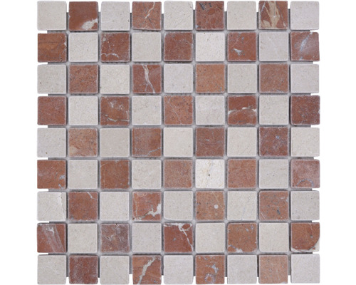 Mozaika z přírodního kamene MOS.32/1513R 30,5x32,5 cm béžová/cotto