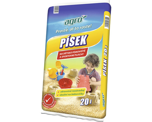 Agro Písek pro dětská hřiště a sportovní plochy, 20litrový pytel